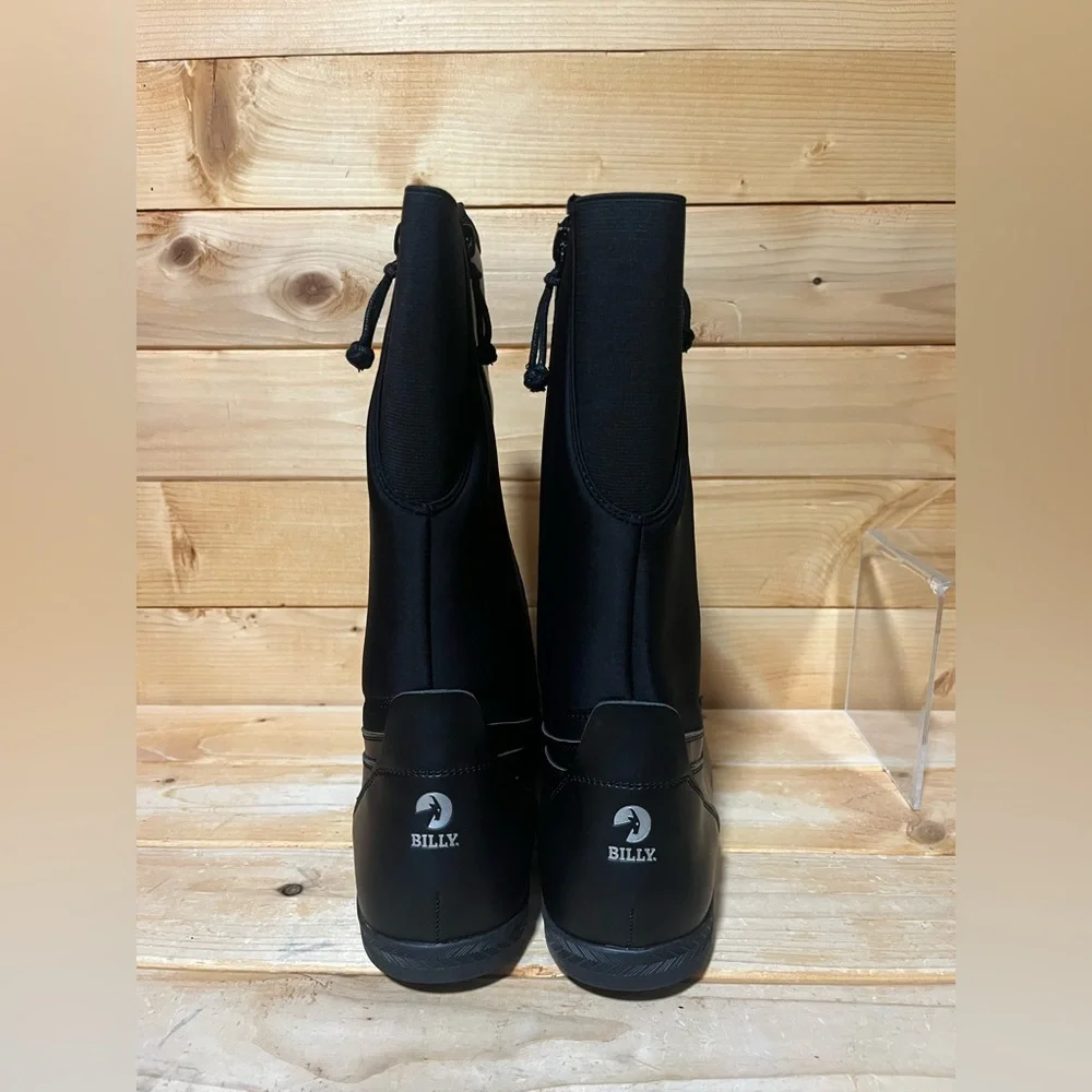 New BillyFootwear Dual Zipper High Rain Boots - Black - Multiple sizes - Picture 10 of 13